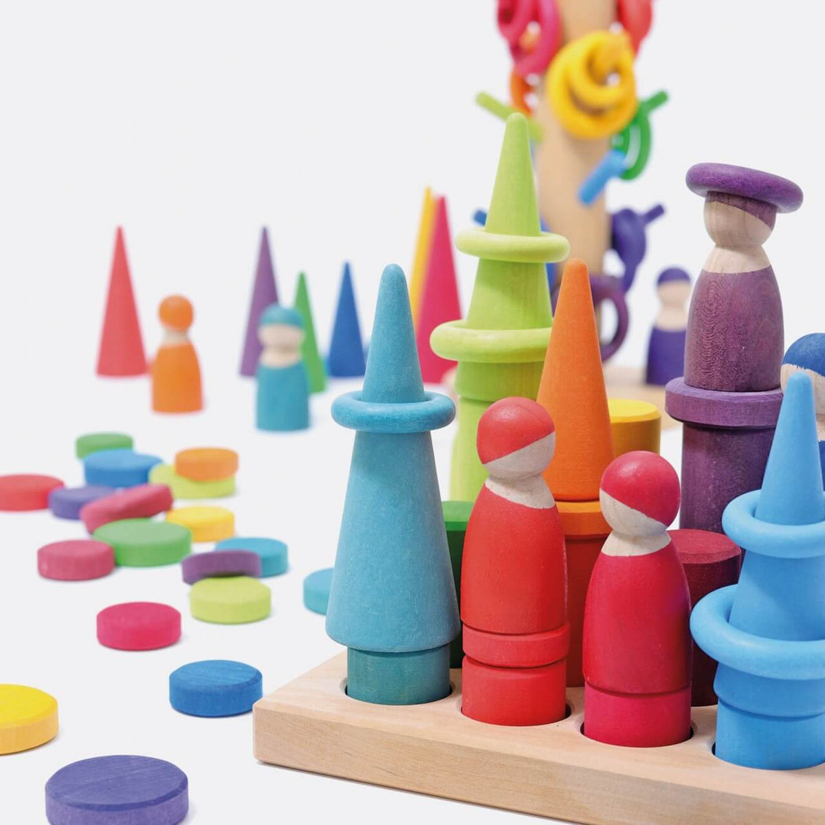 Grimms - Steckspiel Kleine Walzen Regenbogen