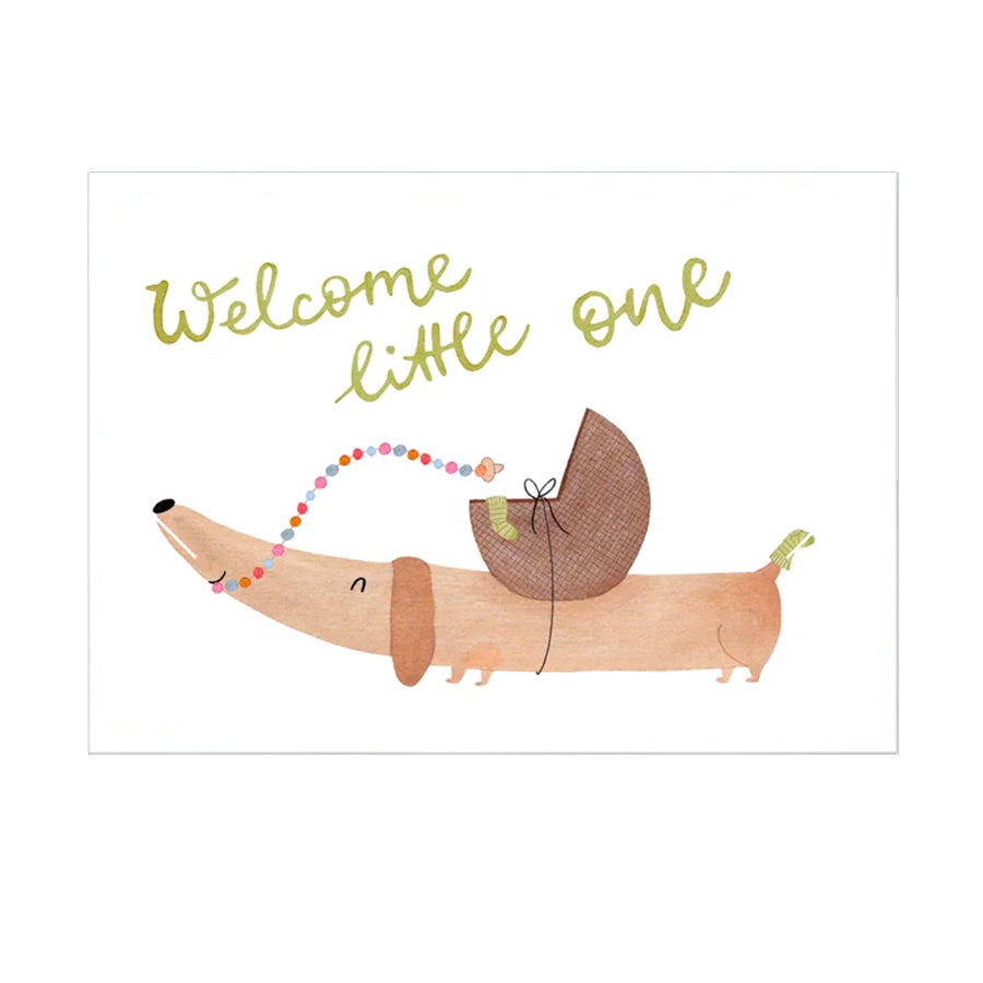 Hannahs Firlefanz – Geburtskarte „Welcome Little One“