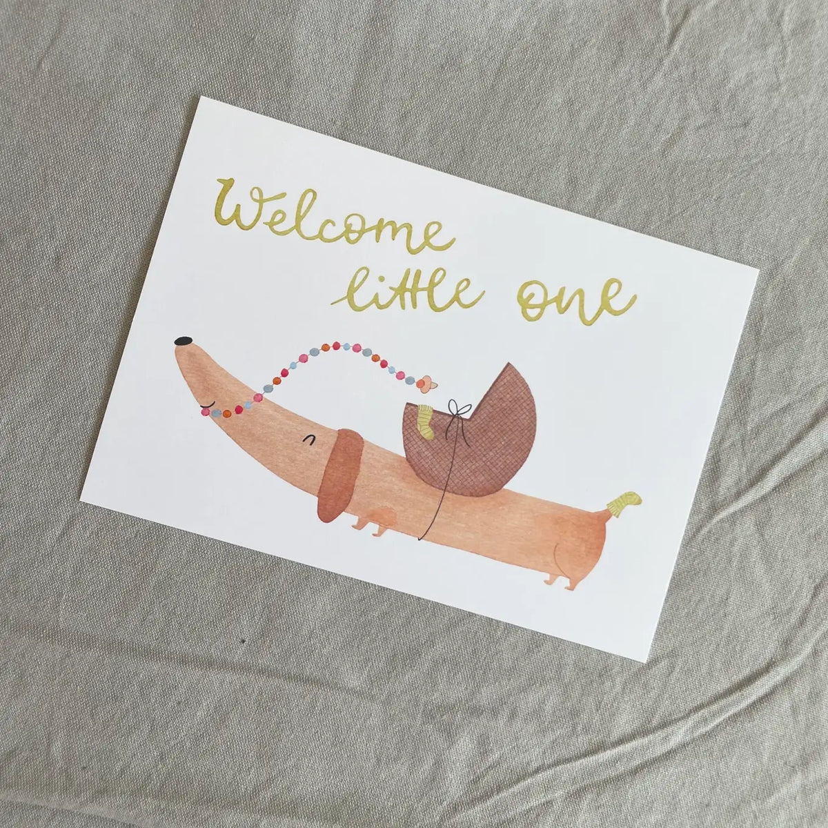 Hannahs Firlefanz – Geburtskarte „Welcome Little One“