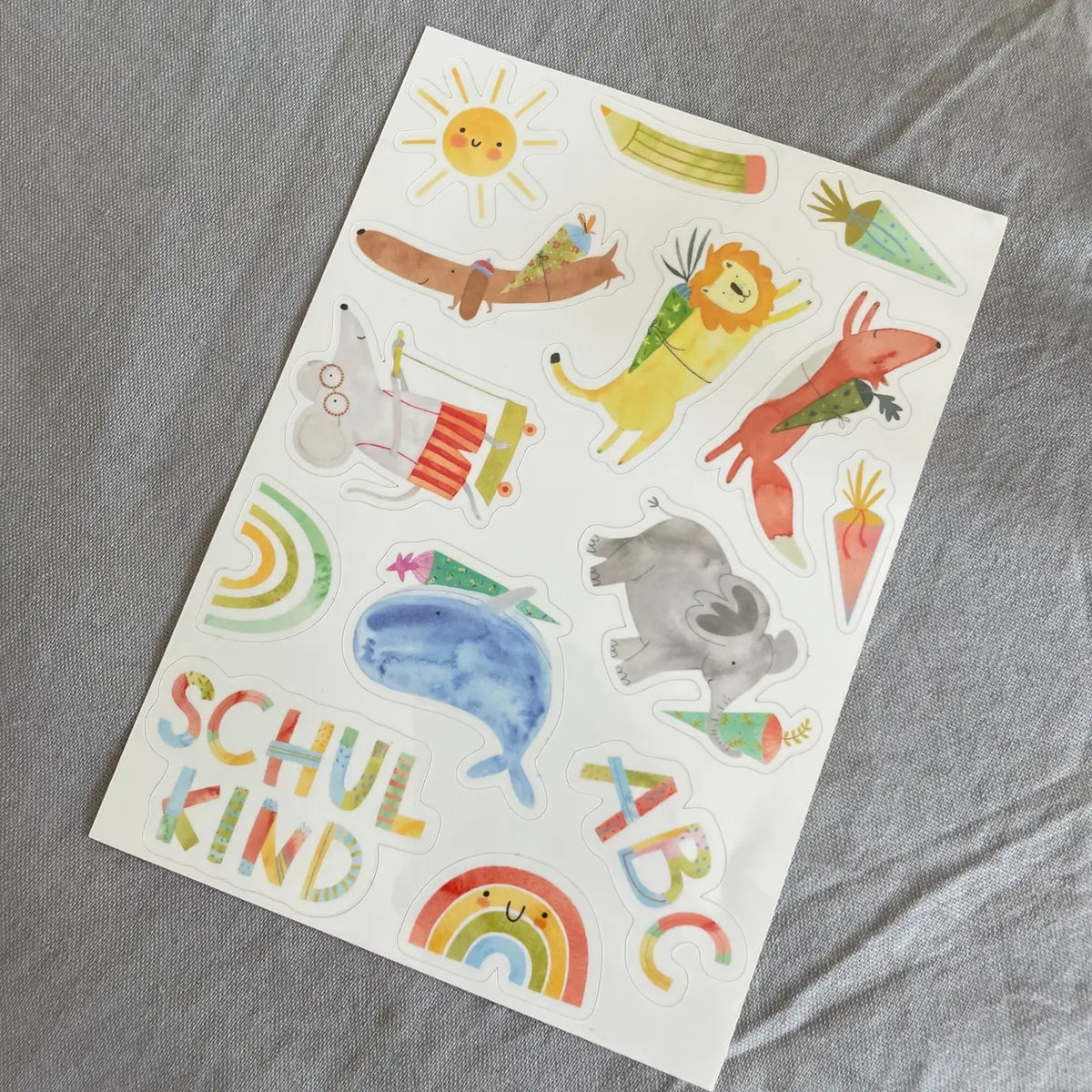 Hannahs Firlefanz – Sticker zur Einschulung spülmaschinenfest