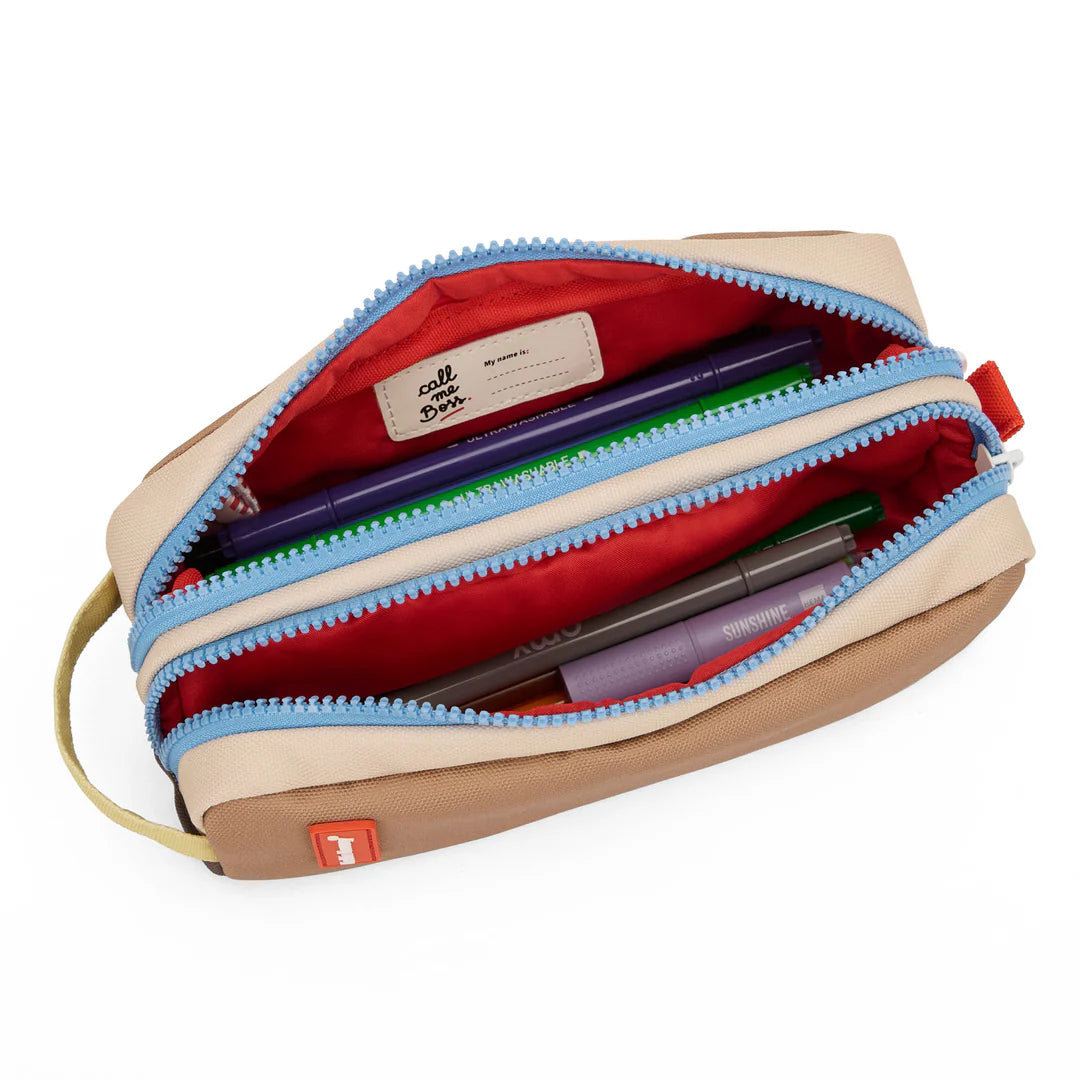 Hello Hossy – doppeltes Federmäppchen "Walnut" für Kita & Schule