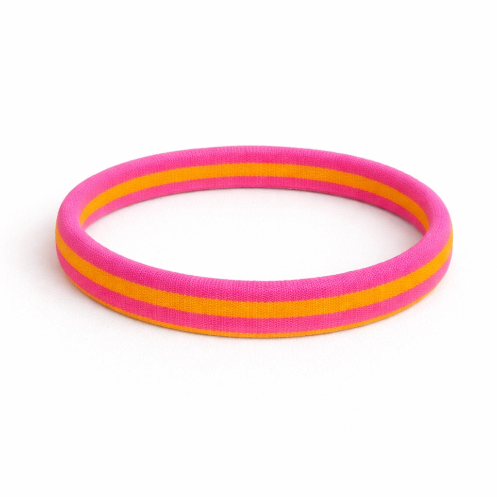 Herr & Frau Hempel – Haargummi „Lulu Orange-Pink“ weich & ohne Metall