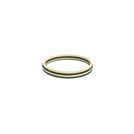 Herr & Frau Hempel – Haargummi „Lulu Beige-Green“ weich & ohne Metall