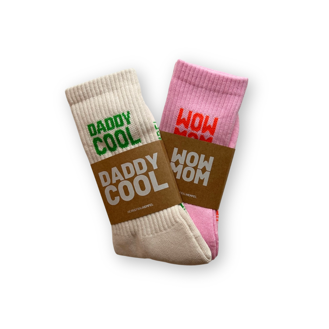 Herr & Frau Hempel – Socken „Wow Mom“ extra dick & kuschelig