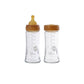 HEVEA - Babyflasche 250 ml, 2er Pack, 100% Glas und Naturkautschuk 
