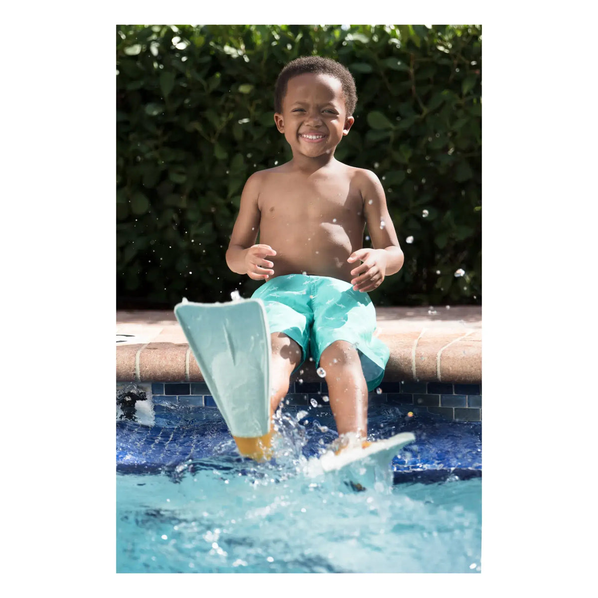 HEVEA - Kinder Schwimmflossen "Mottled Mint" aus 100% Naturkautschuk
