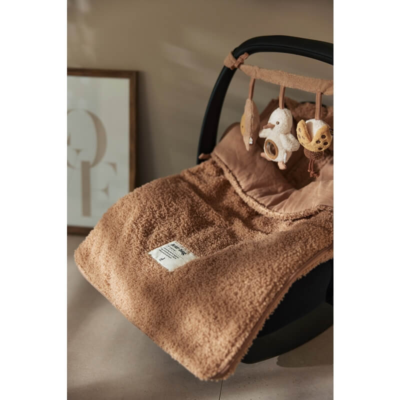 Jollein - Fusssack Bouclé/Jersey Braun