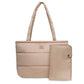 Jollein – Wickeltasche "Puffed Bag Biscuit", recycelt 40 x 35 x 16 cm