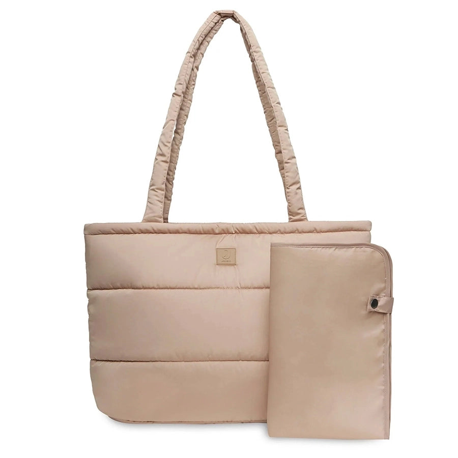 Jollein – Wickeltasche "Puffed Bag Biscuit", recycelt 40 x 35 x 16 cm
