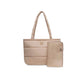 Jollein – Wickeltasche "Puffed Bag Biscuit", recycelt 40 x 35 x 16 cm