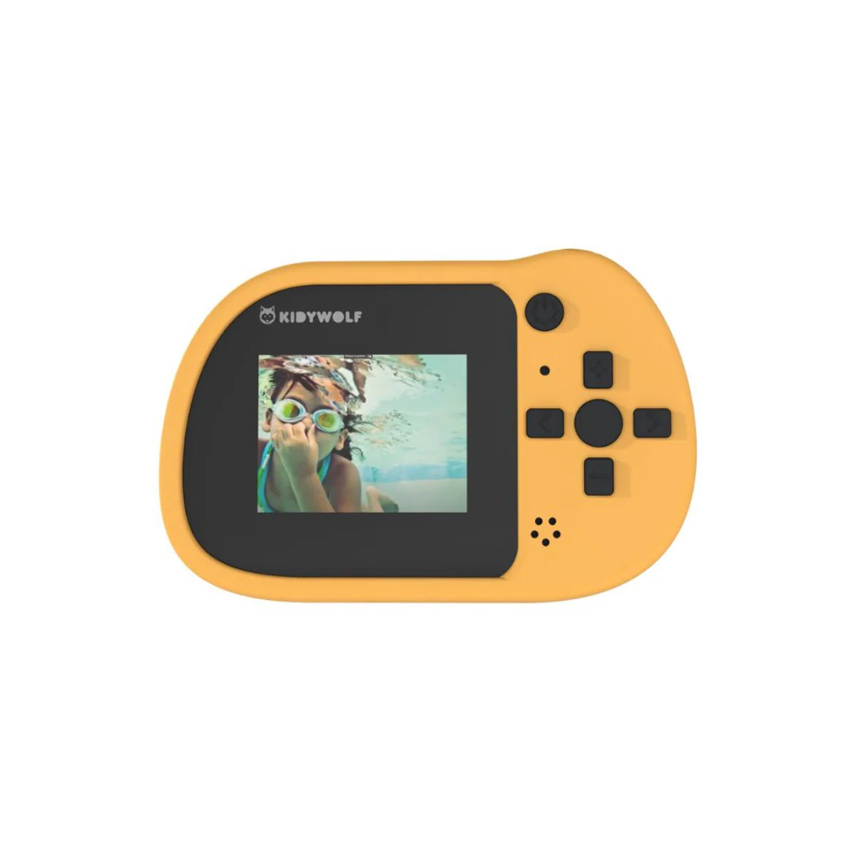 KIDYWOLF Kidycam – wasserdichte Kinderkamera gelb, 8 MP, Video 1080p