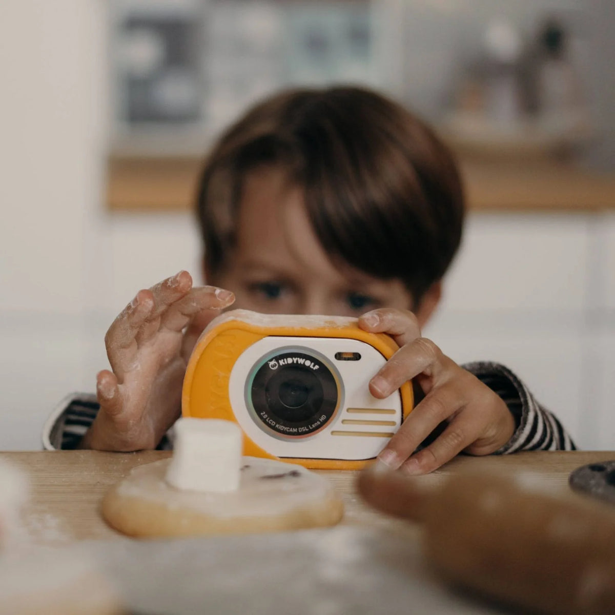 KIDYWOLF Kidycam – wasserdichte Kinderkamera gelb, 8 MP, Video 1080p