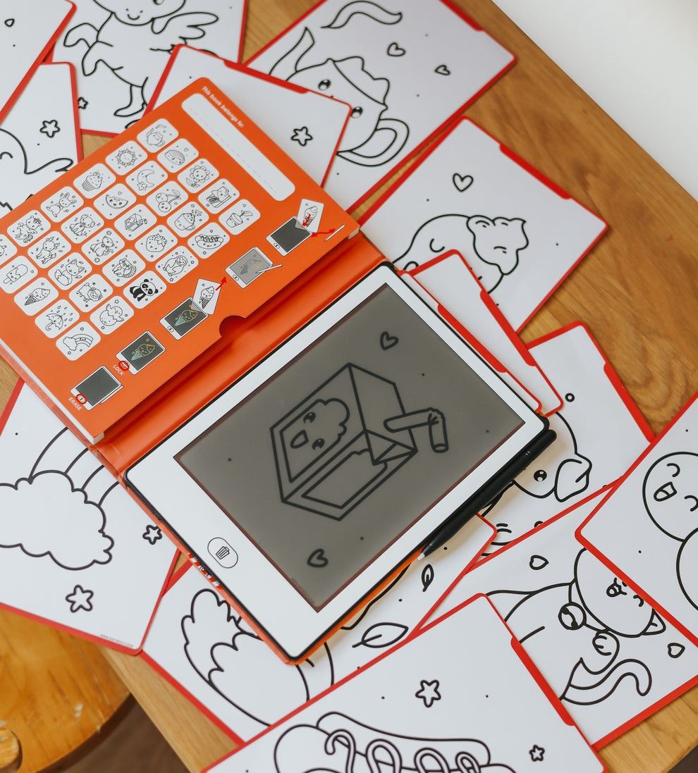 KIDYWOLF KIDYDRAW MINI LCD Zeichentablet "Kawaii" – 30 Motive