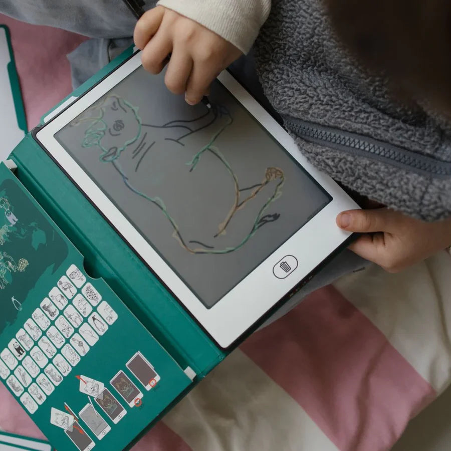 KIDYWOLF KIDYDRAW MINI LCD Zeichentablet "Wild Animals" – 30 Motive