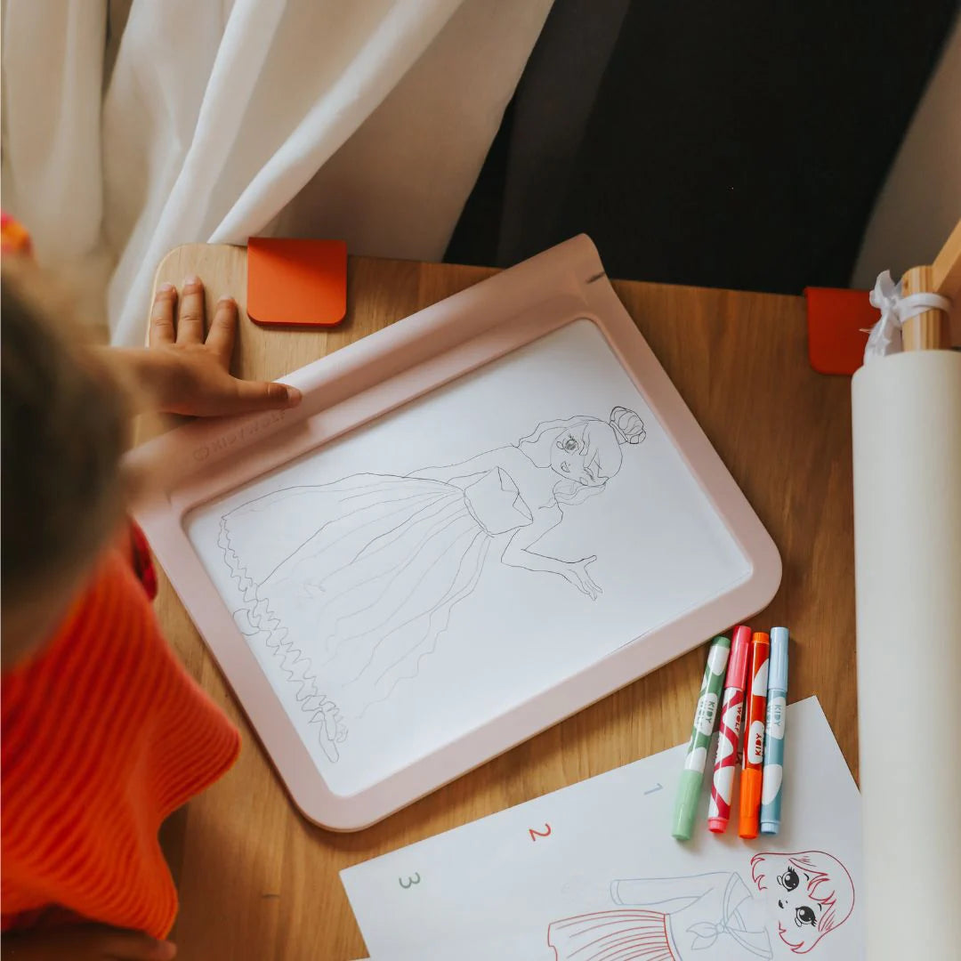 KIDYWOLF - Kidydraw Pro Fashion – LED Leuchttafel & Maltafel 2-in-1