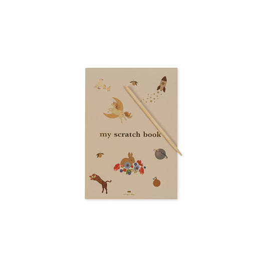 Konges Slojd – Kratzbuch „My Scratch Book FSC“ mit Bambusstift