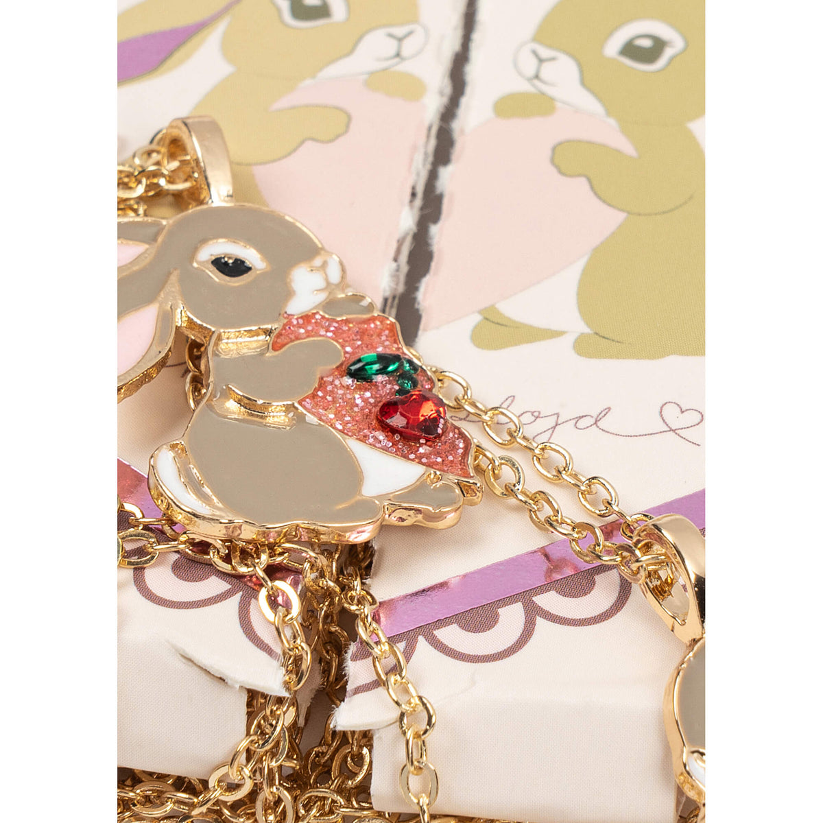 Konges Slojd - Freundinnen Halskette "Bunny Gold", 2er Set