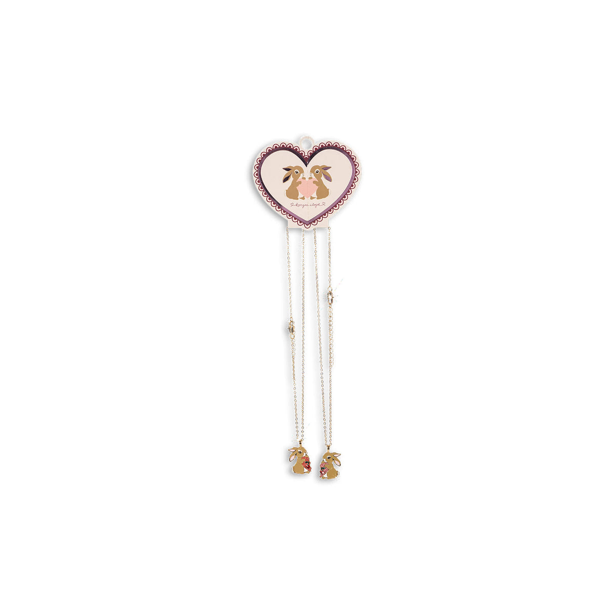 Konges Slojd - Freundinnen Halskette "Bunny Gold", 2er Set