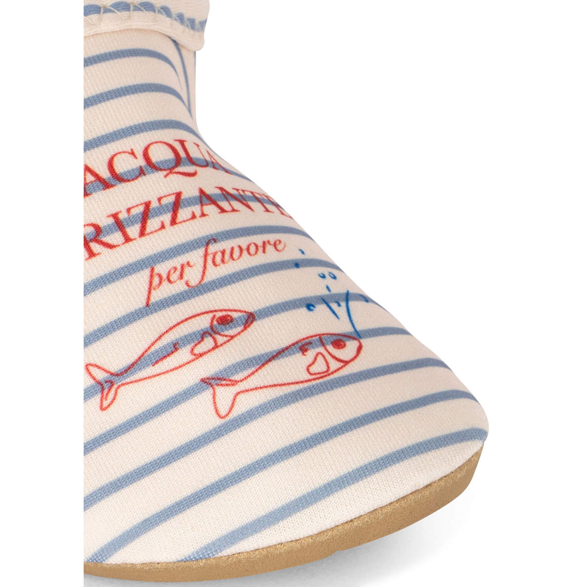 Konges Slojd - Badeschuhe „Aster Stripe Blue“ mit UV 50+ für Kinder