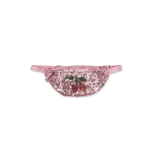 Konges Slojd – Kinder Bauchtasche mit Pailletten „Sequin Mellow Rose“