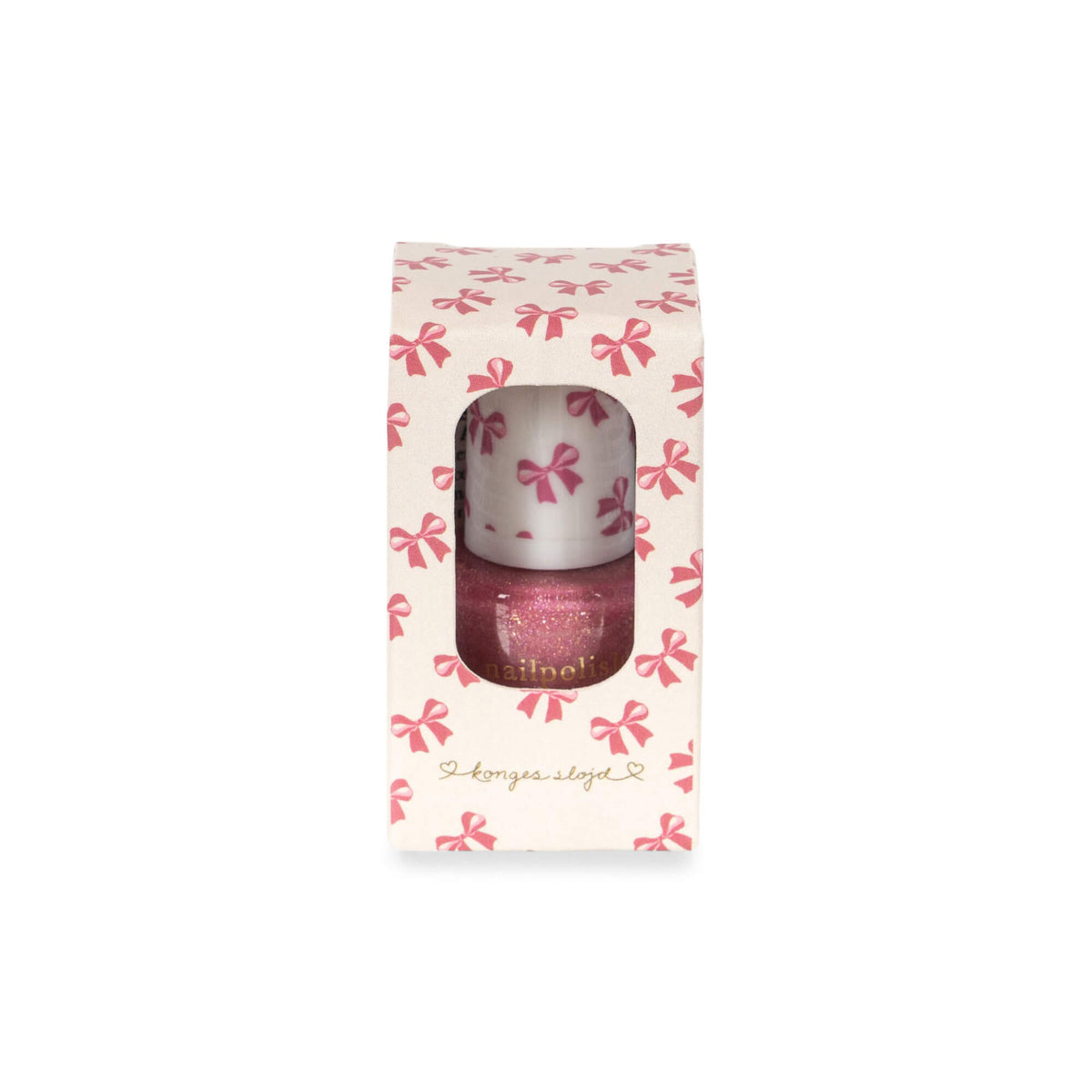 Konges Slojd – Nagellack „Amour Pink“ Peel-Off Glitzer für Kinder