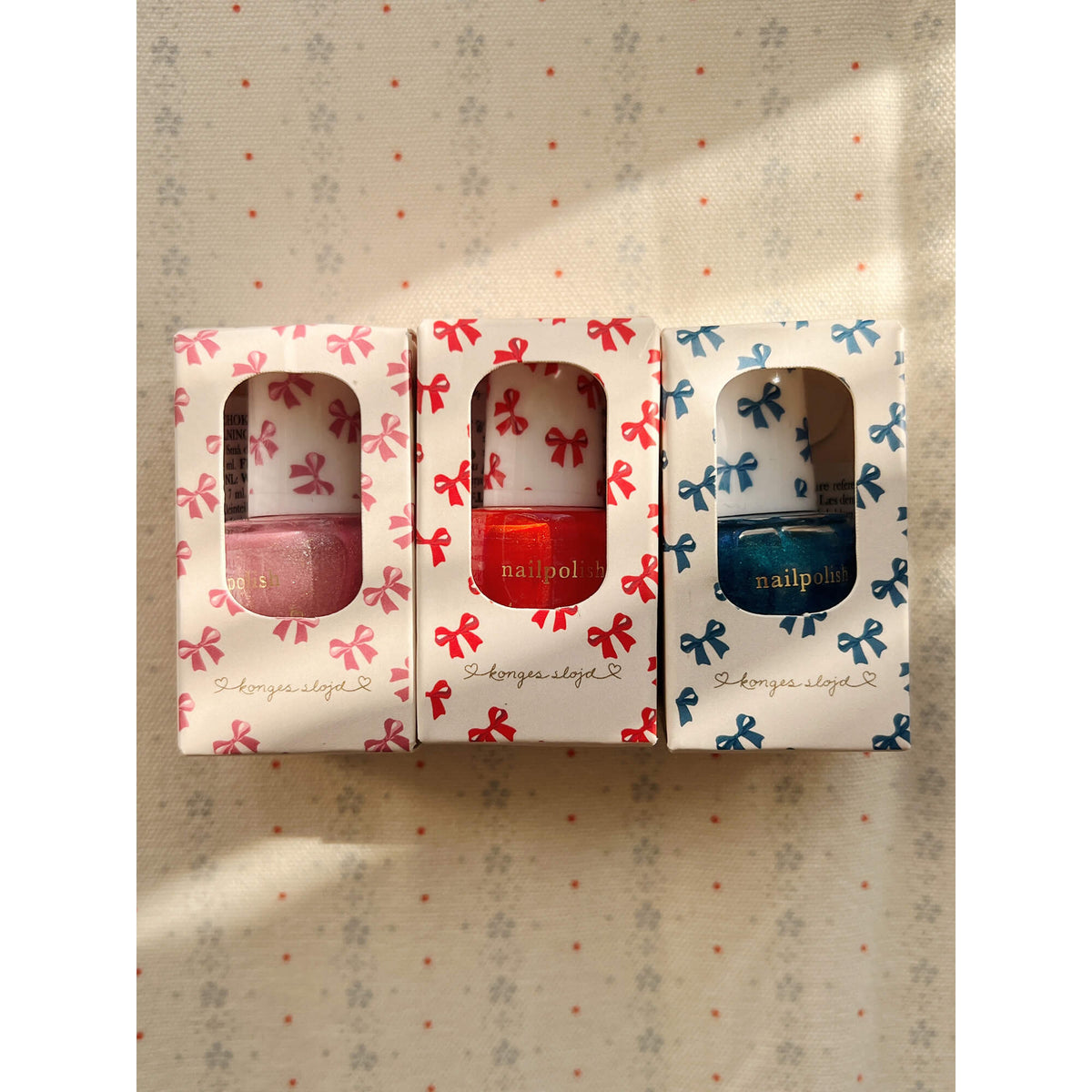 Konges Slojd – Nagellack „Amour Pink“ Peel-Off Glitzer für Kinder