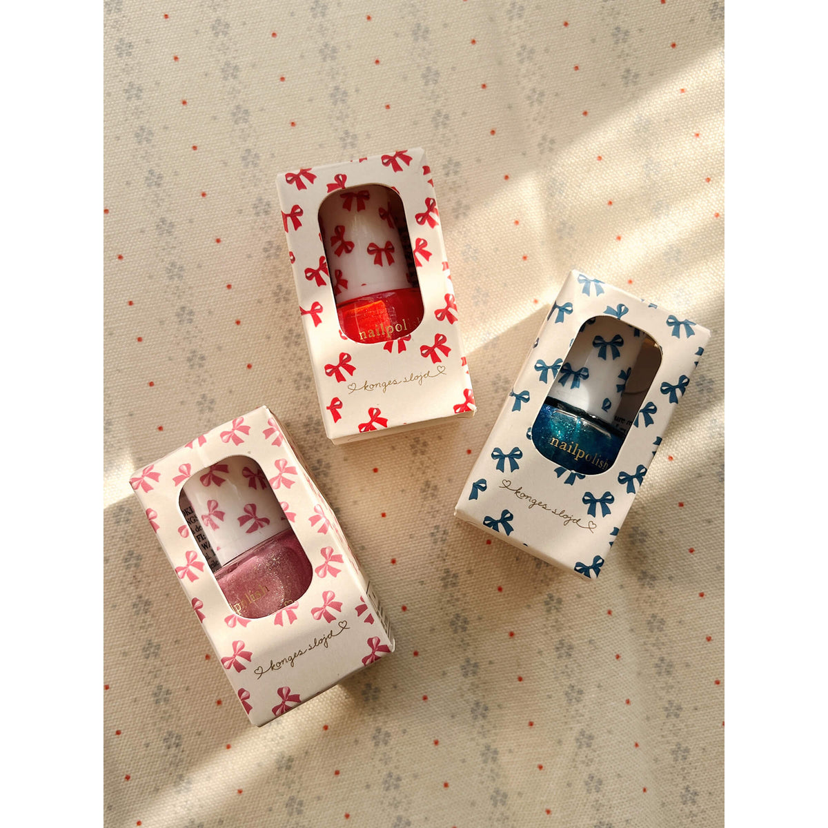 Konges Slojd – Nagellack „Amour Pink“ Peel-Off Glitzer für Kinder