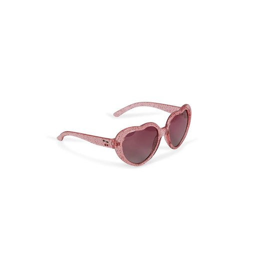 Konges Slojd – Kinder Junior Sonnenbrille „Cherry Glitter Heart“ UV400