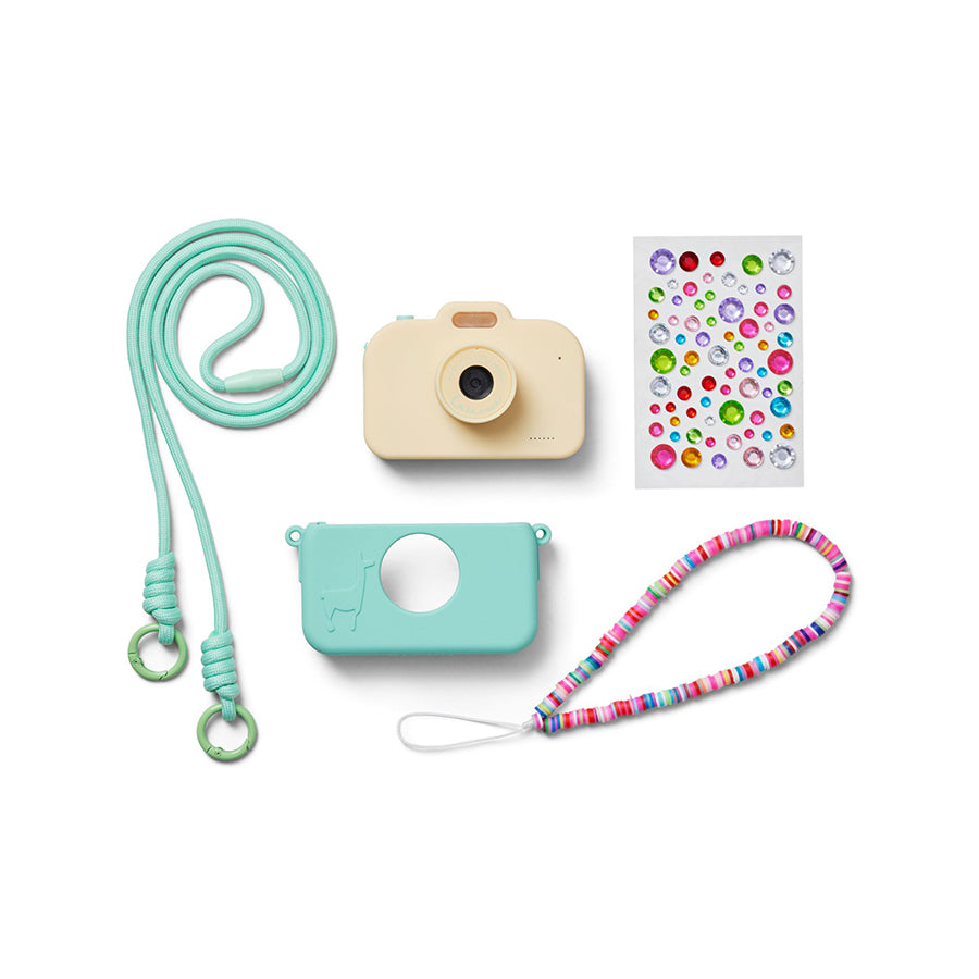 Lalarma – Digitale Kinderkamera Set "Mint" mit Silikonhülle & USB-C