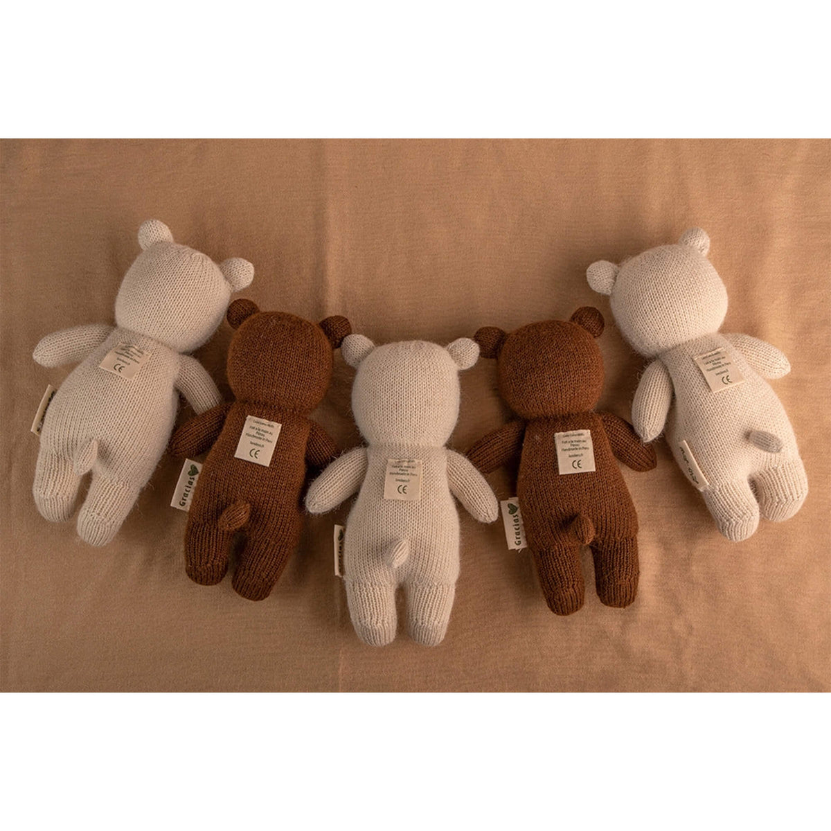 Lero Lero – Kuscheltier „Teddy Bear Beige“ aus weicher Alpakawolle