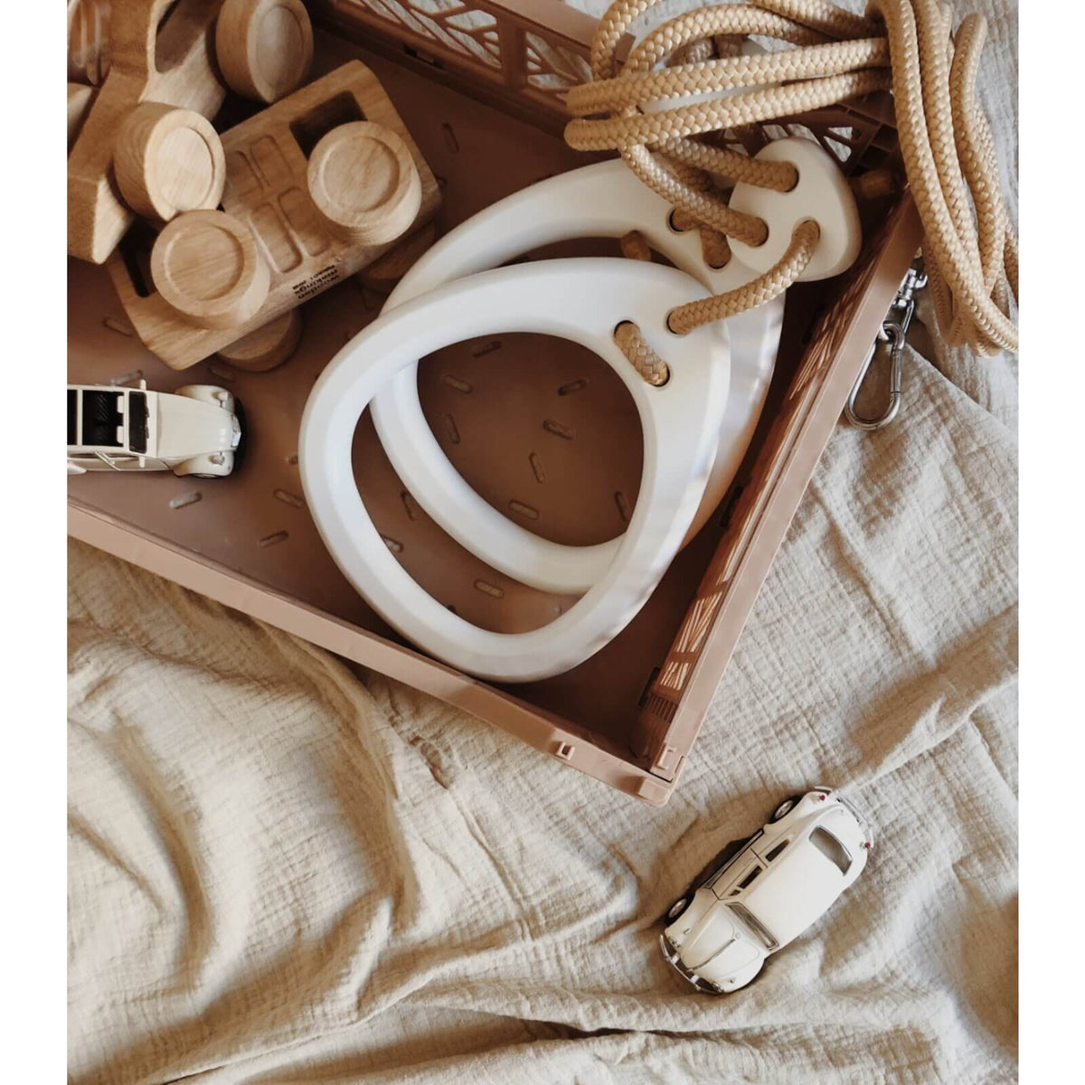 Lillagunga - Turnringe "Rings Birch" Birke Weiss Ab 3 Jahren