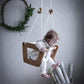 Lillagunga - Babyschaukel "Toddler Oak" Eiche/weiss Ab 3 Monaten