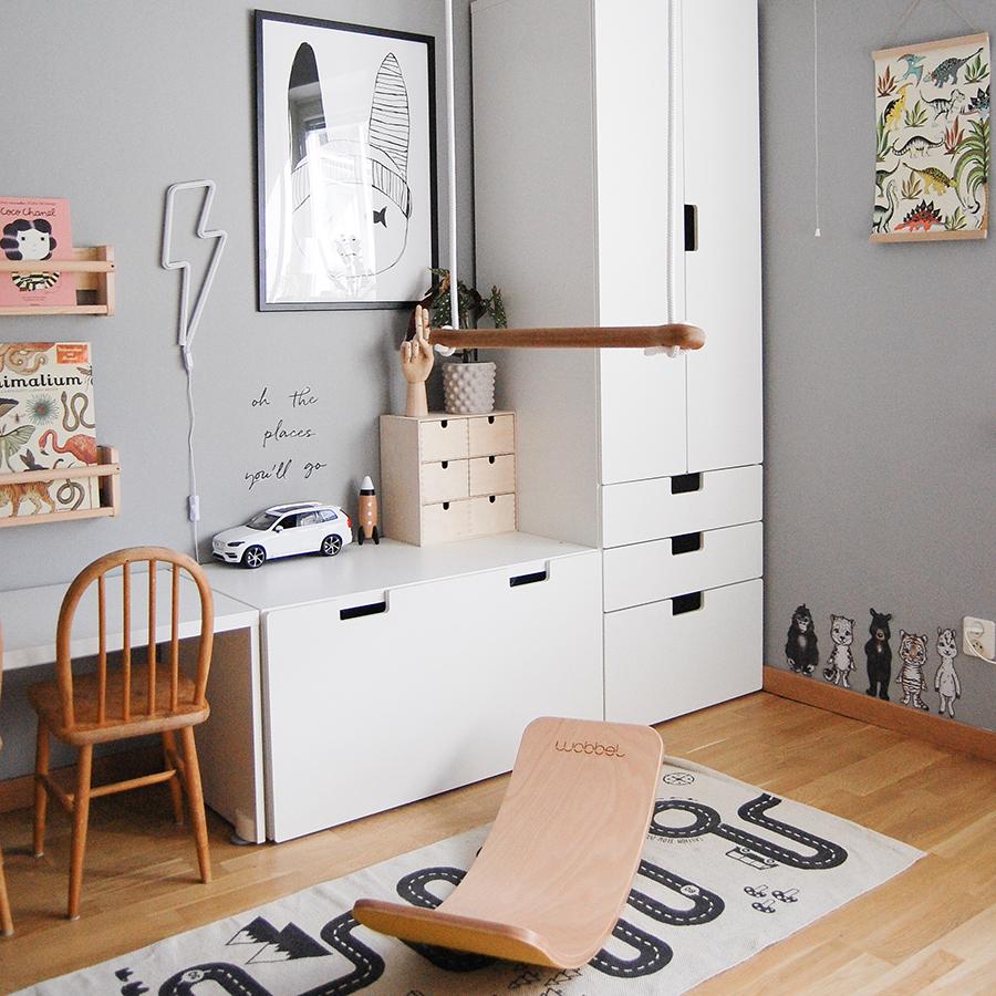 Lillagunga – Kinderschaukel „Bone Oak Grey“, Schaukel aus Holz