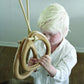 Lillagunga – Turnringe „Rings Oak Beige“, höhenverstellbare Holzringe