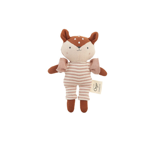 Little Otja – Kuscheltier „Deer Freja“ aus Bio-Baumwolle, handgefertigt