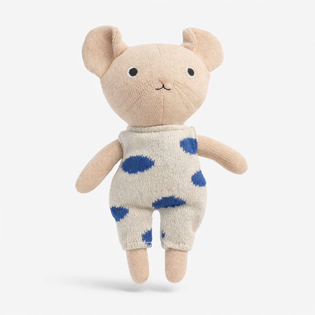 Little Otja – Kuscheltier „Mouse Ipsum“, Bio-Baumwolle, handgefertigt