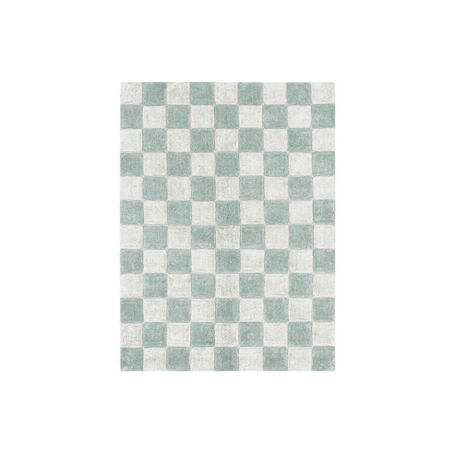 Lorena Canals - Teppich Karo Blue 120x160cm Waschbar