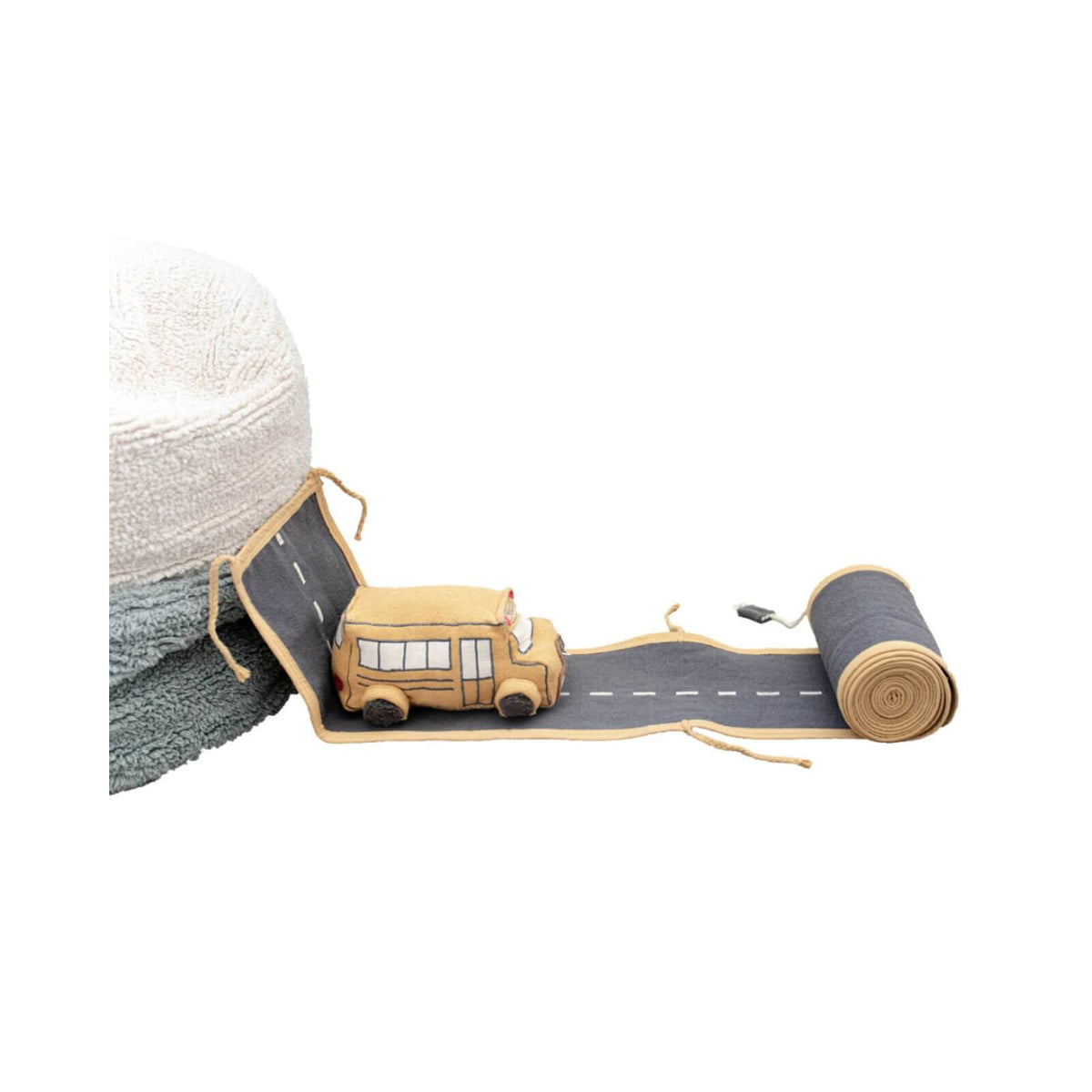 Lorena Canals - Xl Stoff-Spielstrasse "Ride & Roll" Mit Bus 400cm