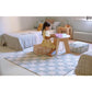 Lorena Canals - Teppich Karo Blue 120x160cm Waschbar