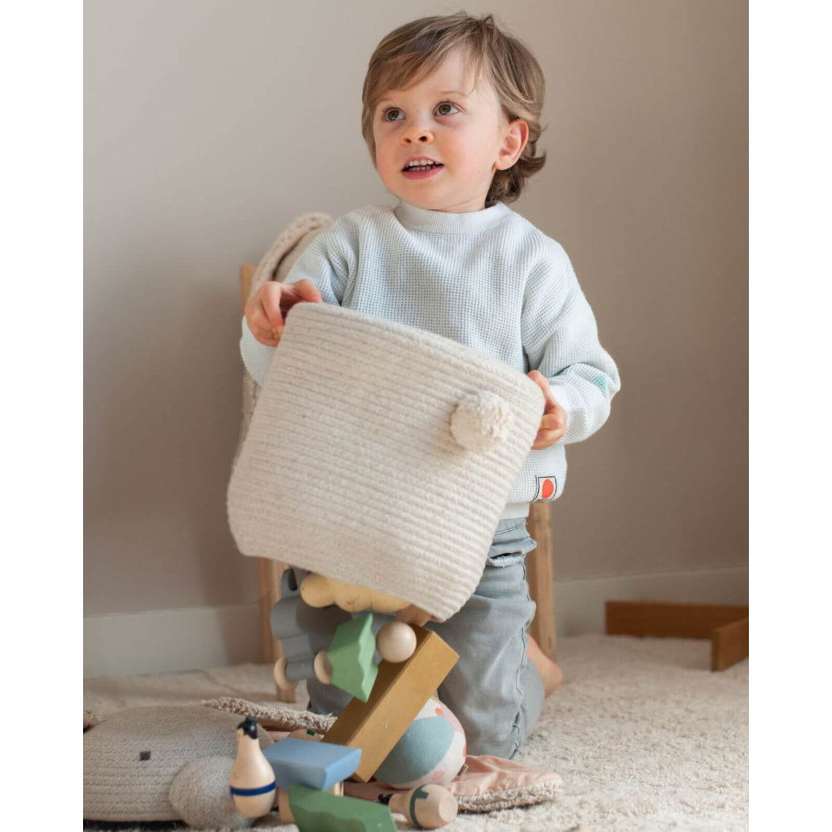 Lorena Canals - Korb Hase "Rita The Rabbit" Creme 30cm