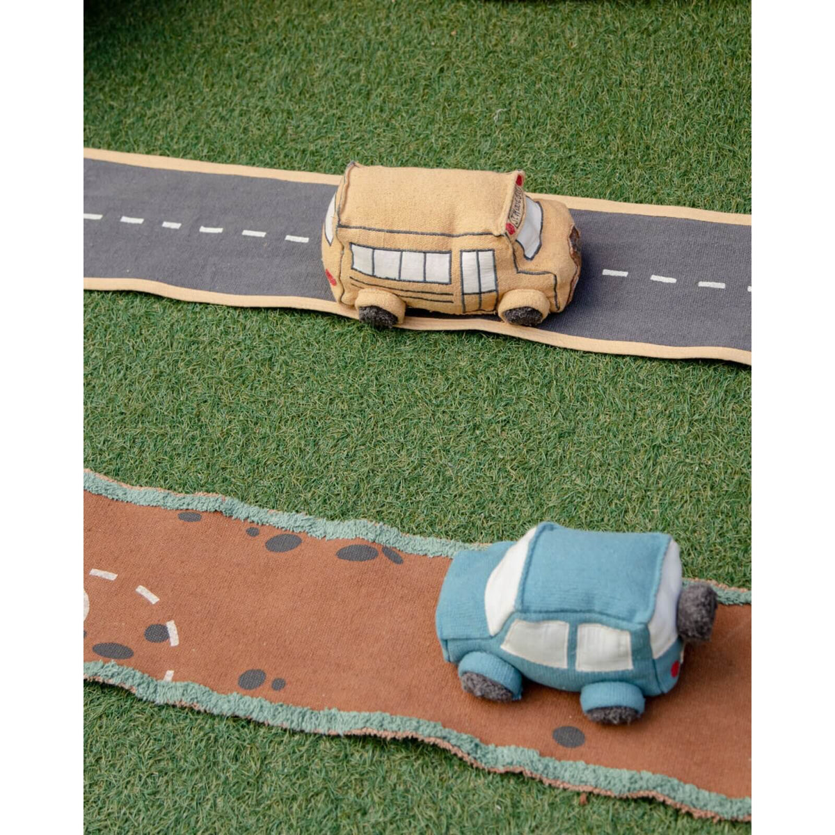 Lorena Canals - Xl Stoff-Spielstrasse "Ride & Roll" Mit Bus 400cm