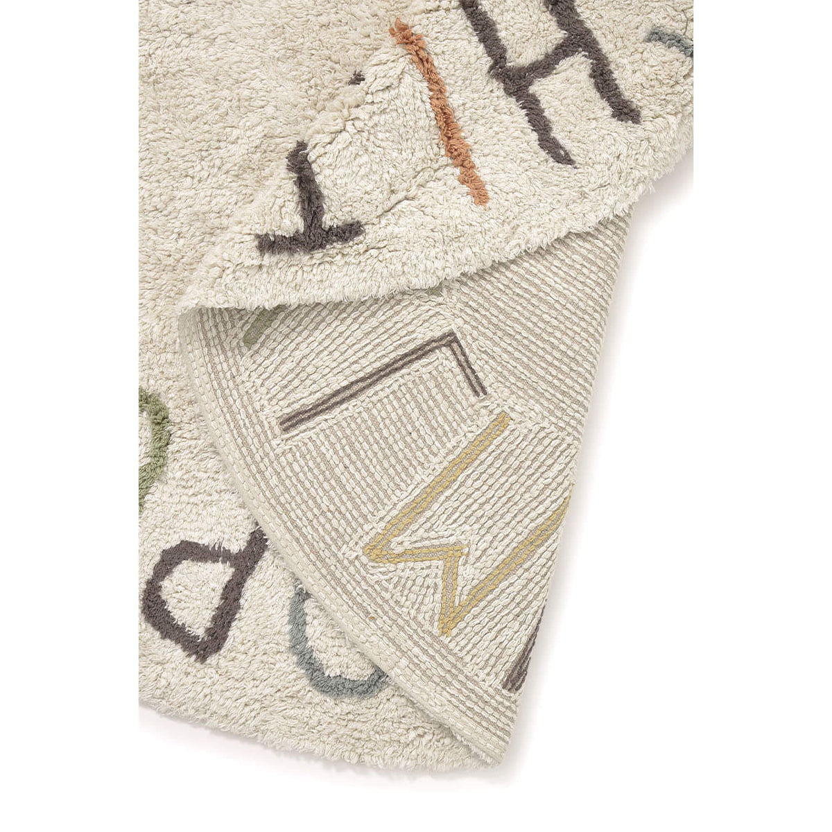 Lorena Canals - Waschbarer Kinderteppich "ABC Color" aus Baumwolle