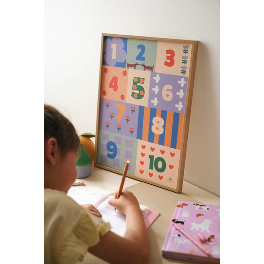 Ma Petite Vie – Design Poster "Numbers" 30×40 cm für Kinderzimmer