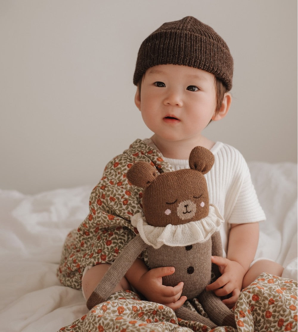 Main Sauvage - Babymütze "Beanie Dark Mocha", Mütze für Baby