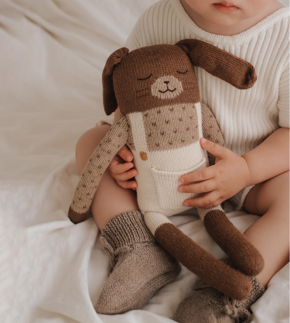 Main Sauvage - Babyschuhe "Oat", Babysocken, Strickschuhe Baby