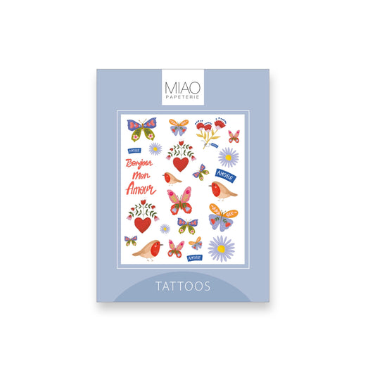 Miao Papeterie – Kindertattoos „Butterfly“, dermatologisch getestet