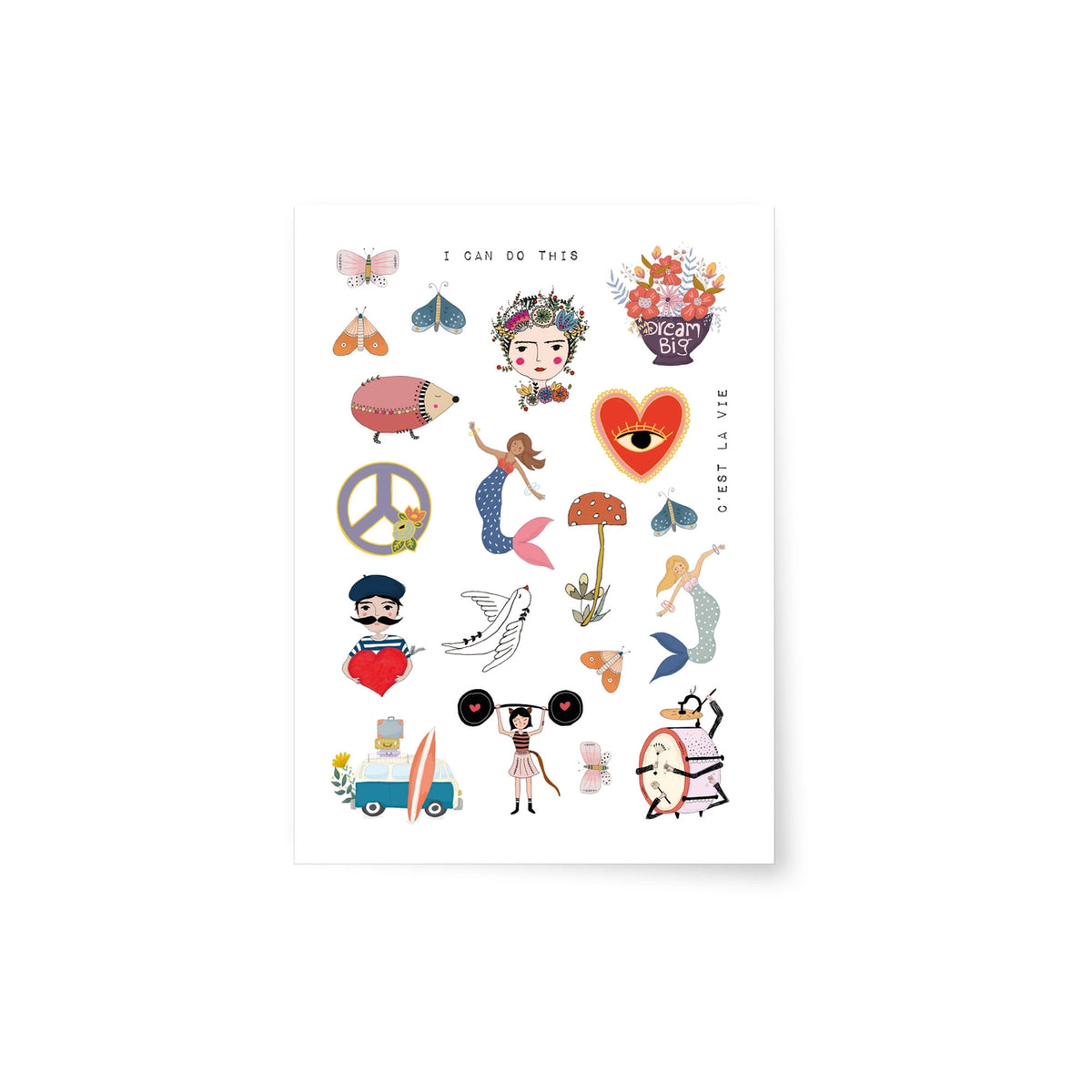Miao Papeterie – Kindertattoos „Mix“, vegan & dermatologisch getestet