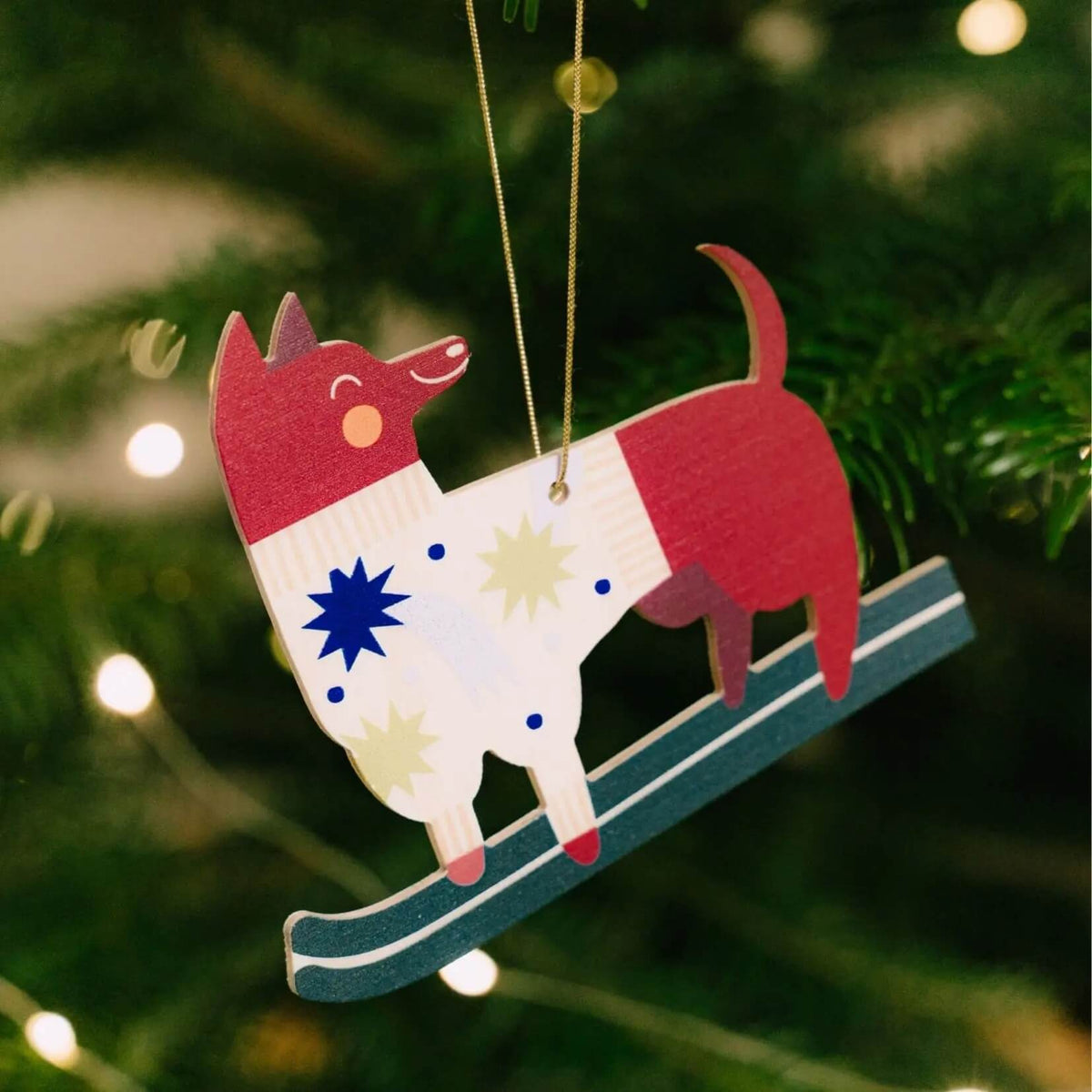 Milin – Weihnachtsanhänger aus Holz, handgefertigter Weihnachtsschmuck