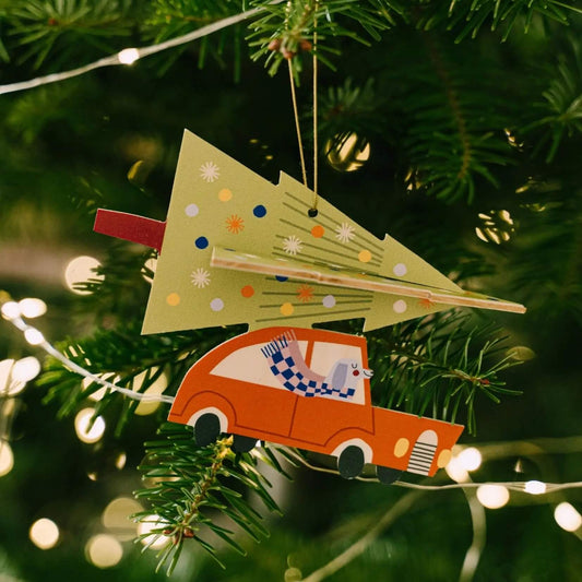 Milin – Weihnachtsanhänger aus Holz, handgefertigter Weihnachtsschmuck