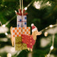 Milin – Weihnachtsanhänger aus Holz, handgefertigter Weihnachtsschmuck